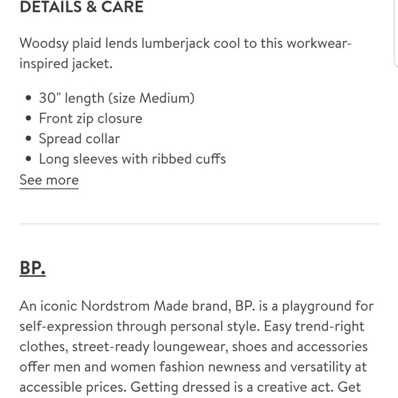 NWT BP. Plaid Barn jacket - Picture 2 of 6